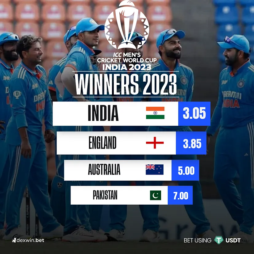 2023 ICC Men’s Cricket World Cup Best Odds, Markets & Bets : Head to DexWin Sportsbook for the best Cricket World Cup Betting experience.