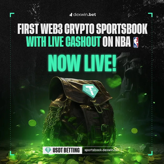 DexWin Sportsbook — The First WEB3 Sports Betting Platform to offer LIVE Betting and LIVE Cashout Features.